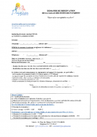 Demande de réservation SDF